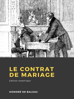 cover image of Le Contrat de mariage